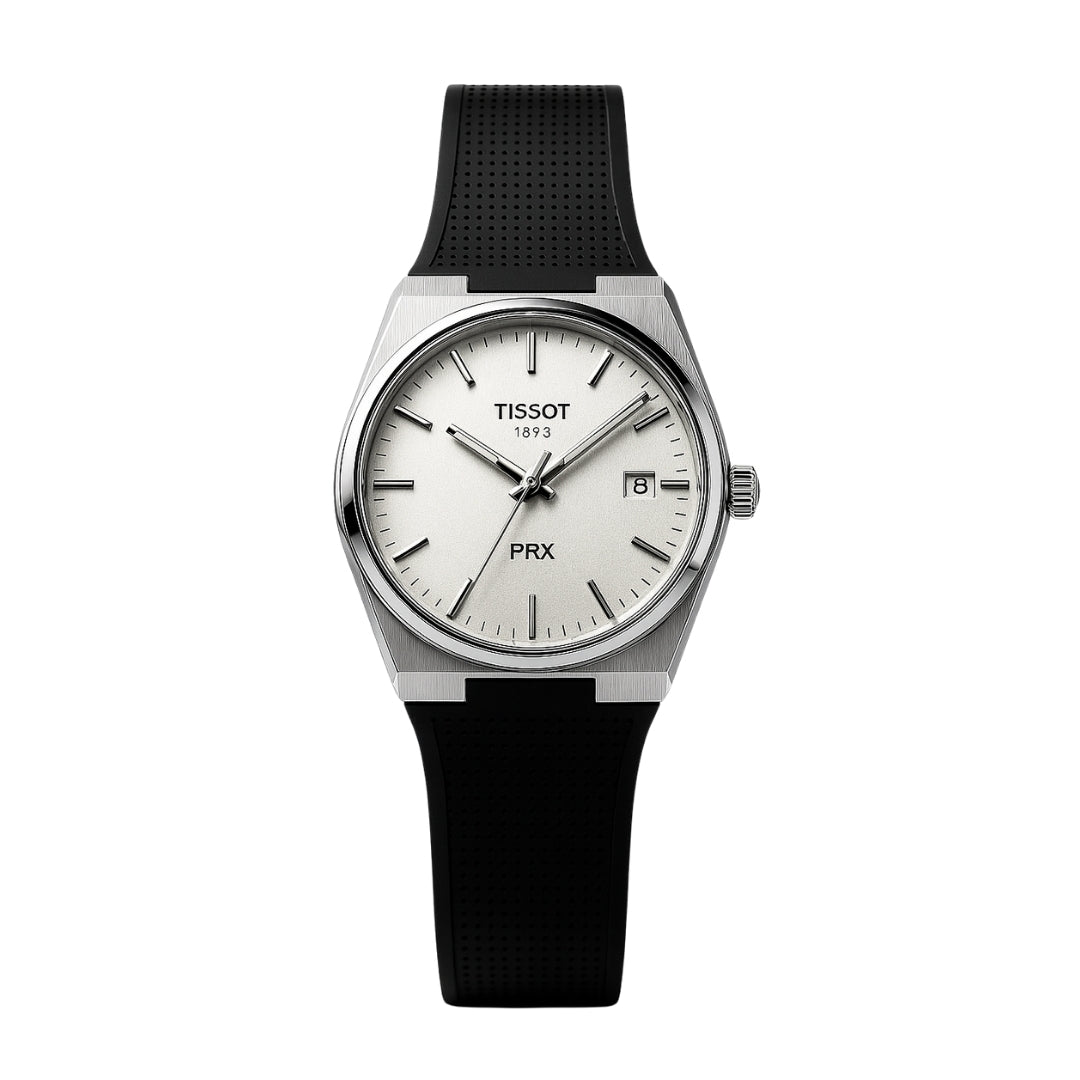 Tissot Prx Silicone Blanc