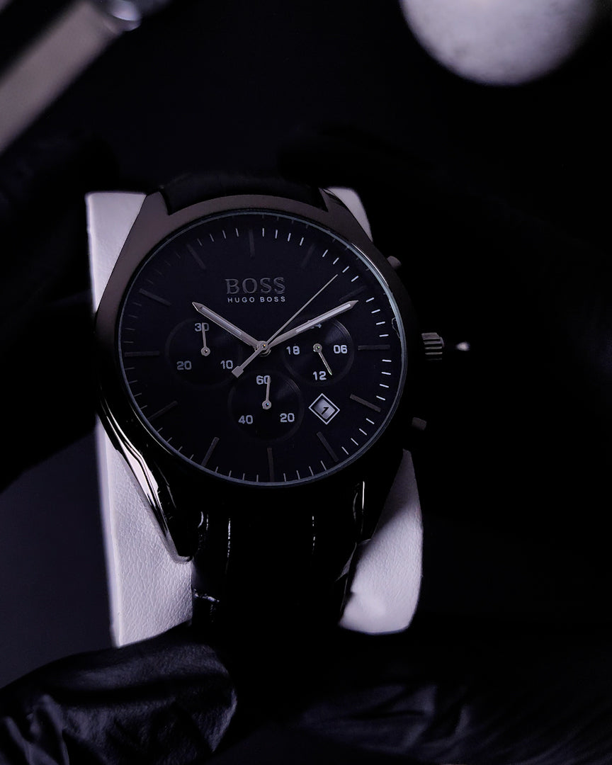 Hugo Boss Leather All Black