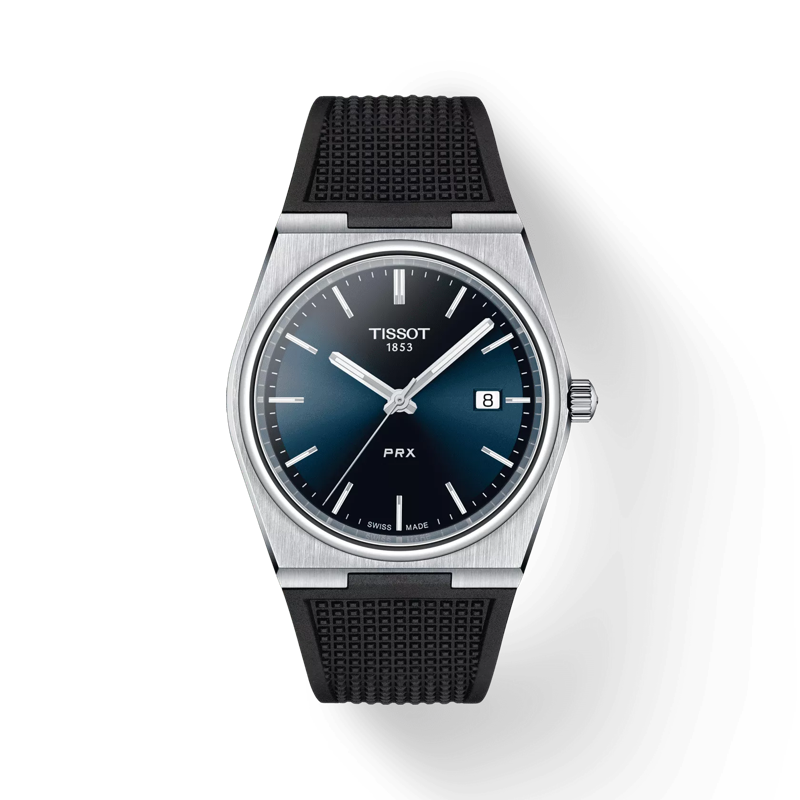 Tissot PRX 40mm bleu (bracelet silicone)