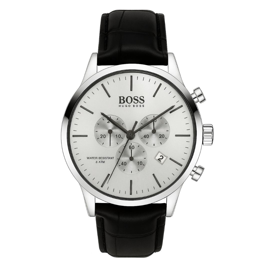 Hugo Boss Leather Ceinture noir